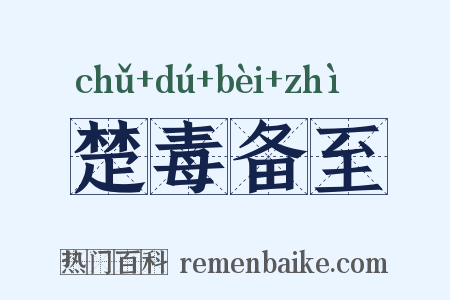 楚毒备至是什么意思的图片